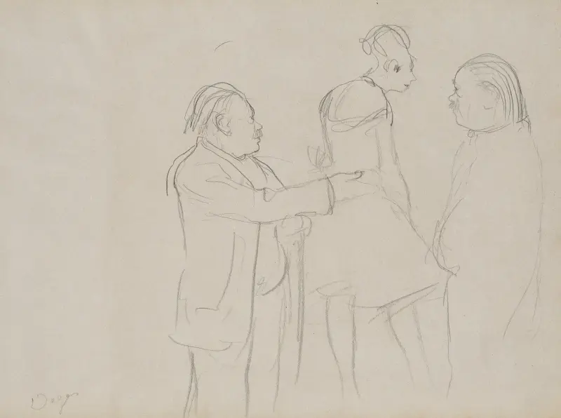 Studie eines Ballettmeisters von Edgar Degas