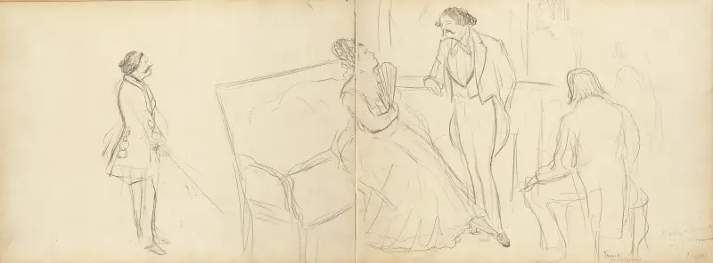 Soirée av Edgar Degas