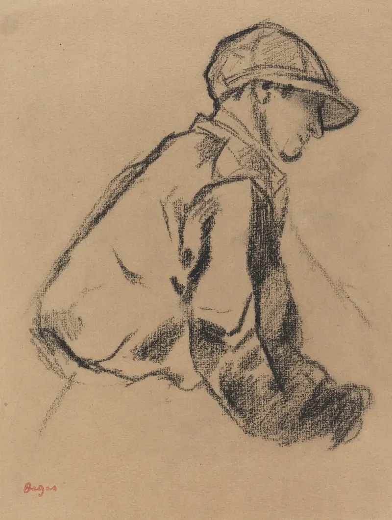 Studie av en jockey, 1884 – nr 2 av Edgar Degas