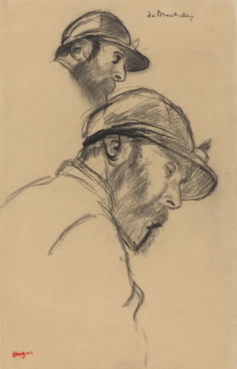 Study of a Jockey (M. de Broutelles), 1884 – nr 1 av Edgar Degas