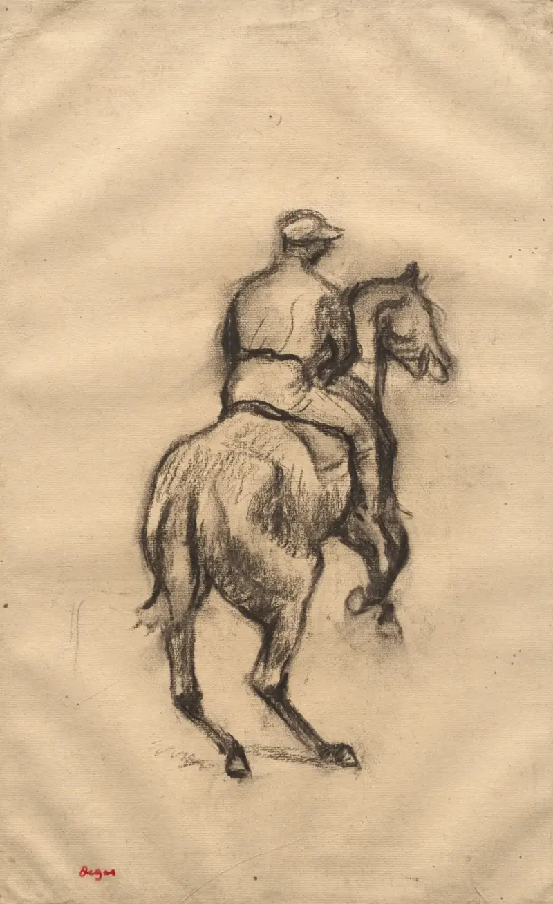 The Jockey av Edgar Degas