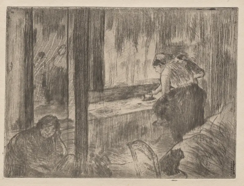 Pradleny, 1879, Edgar Degas