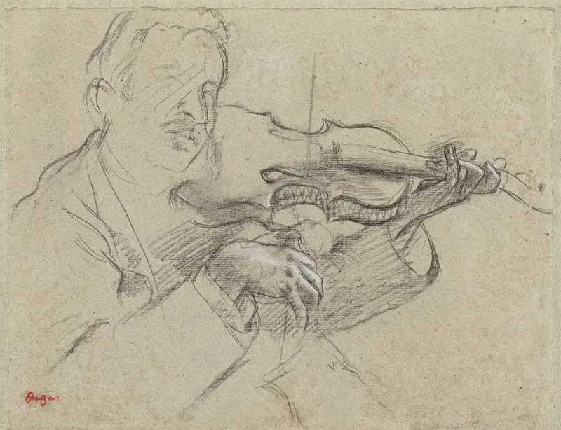 The Violinist av Edgar Degas