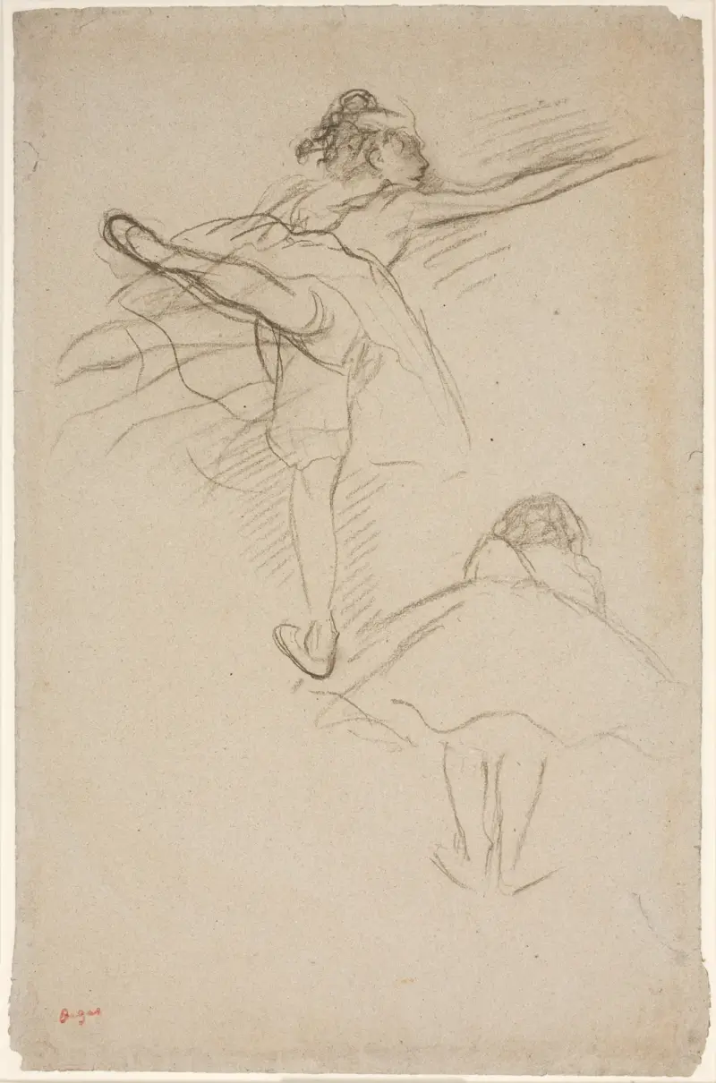 Dwa studia tancerek, Edgar Degas