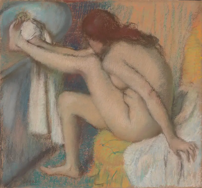 Woman Drying Her Foot av Edgar Degas