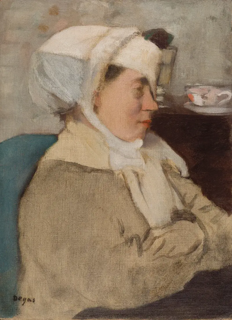 Kvinna med bandage av Edgar Degas