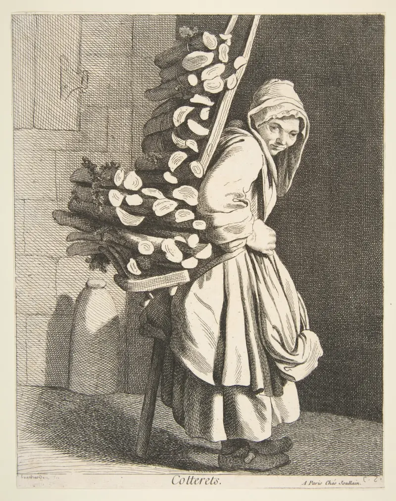 Prodavač svazků dřeva, Edmé Bouchardon