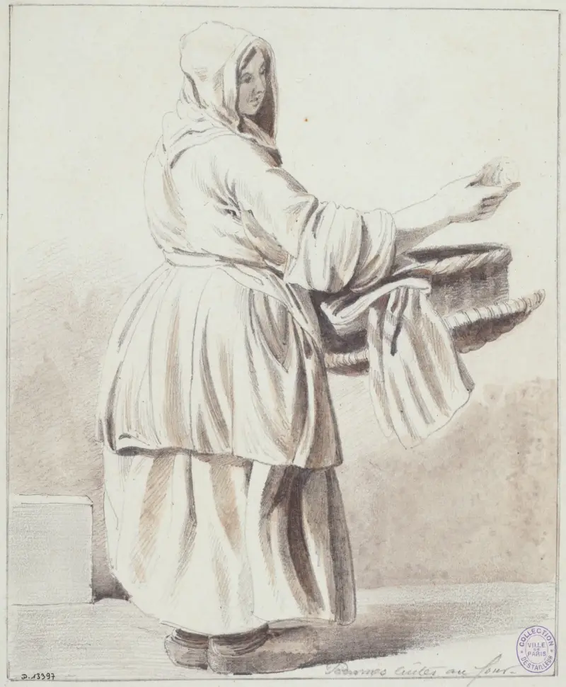 Prodavačka jablek – Nr. 1, Edmé Bouchardon