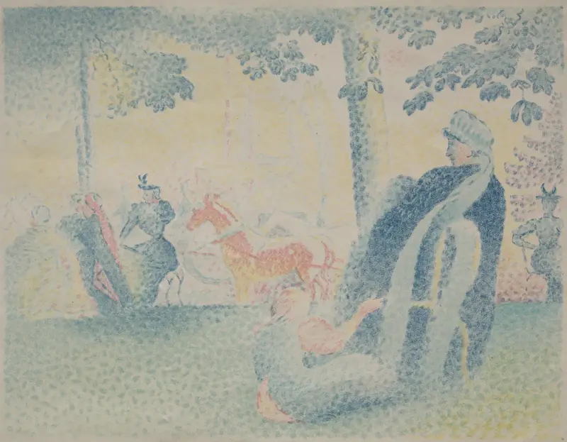 In the Park av Henri-Edmond Cross