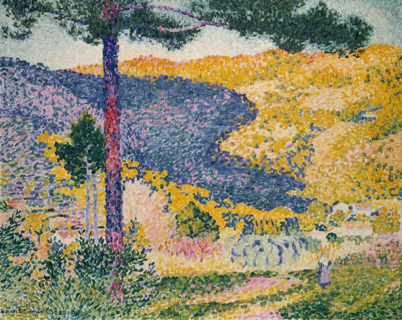 Dolina z jodłą (Cień na górze), Henri-Edmond Cross