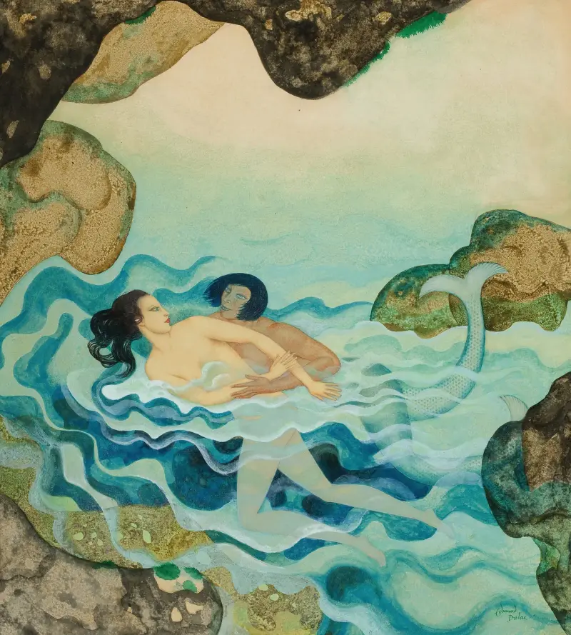 Myter som de gamla trodde på – Glaucus och Scylla av Edmund Dulac