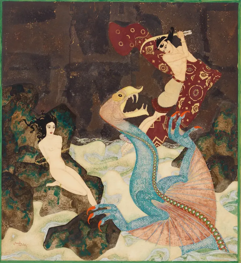 Perseus a Andromeda, Edmund Dulac