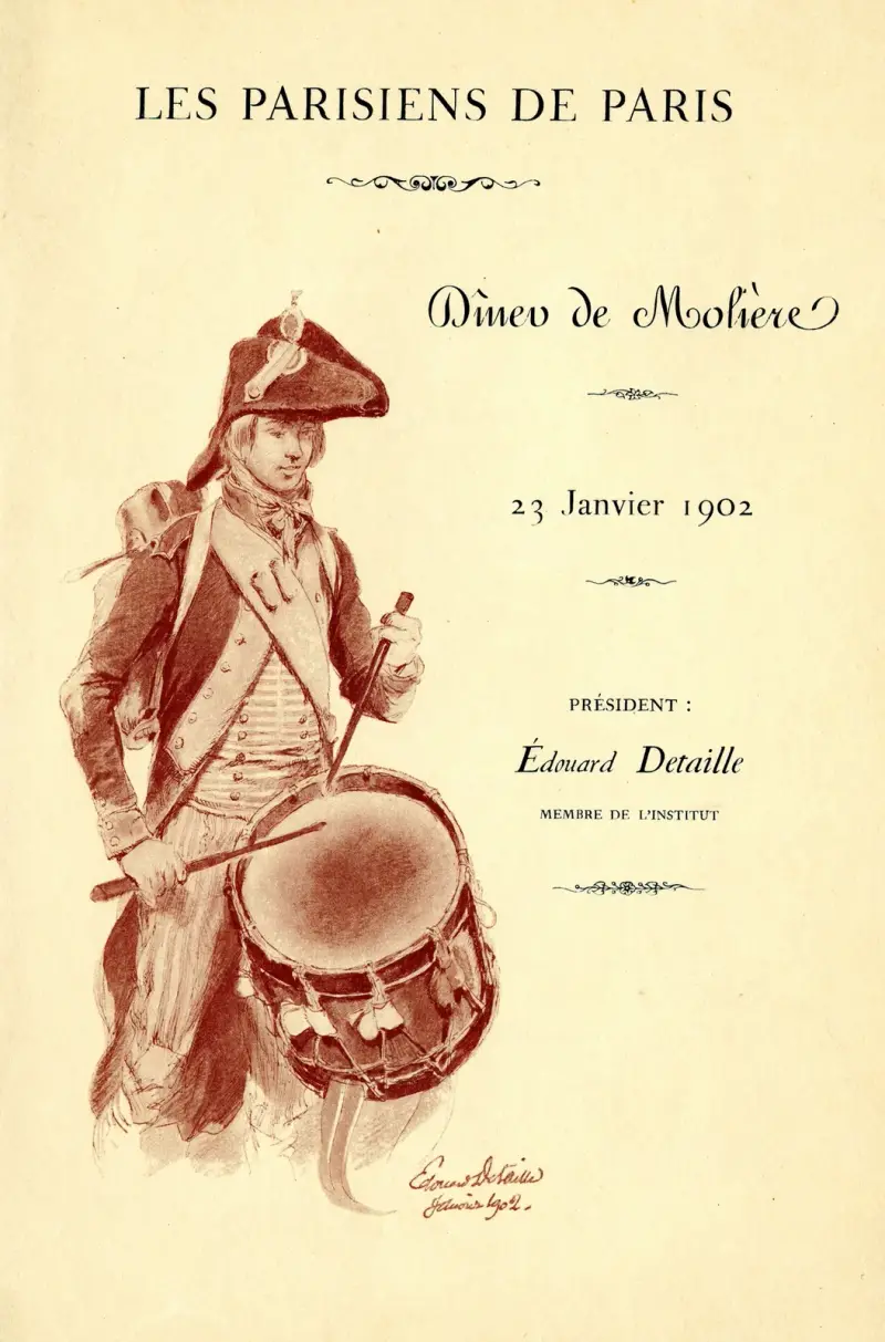 Dîner de Molière av Jean-Baptiste Édouard Detaille