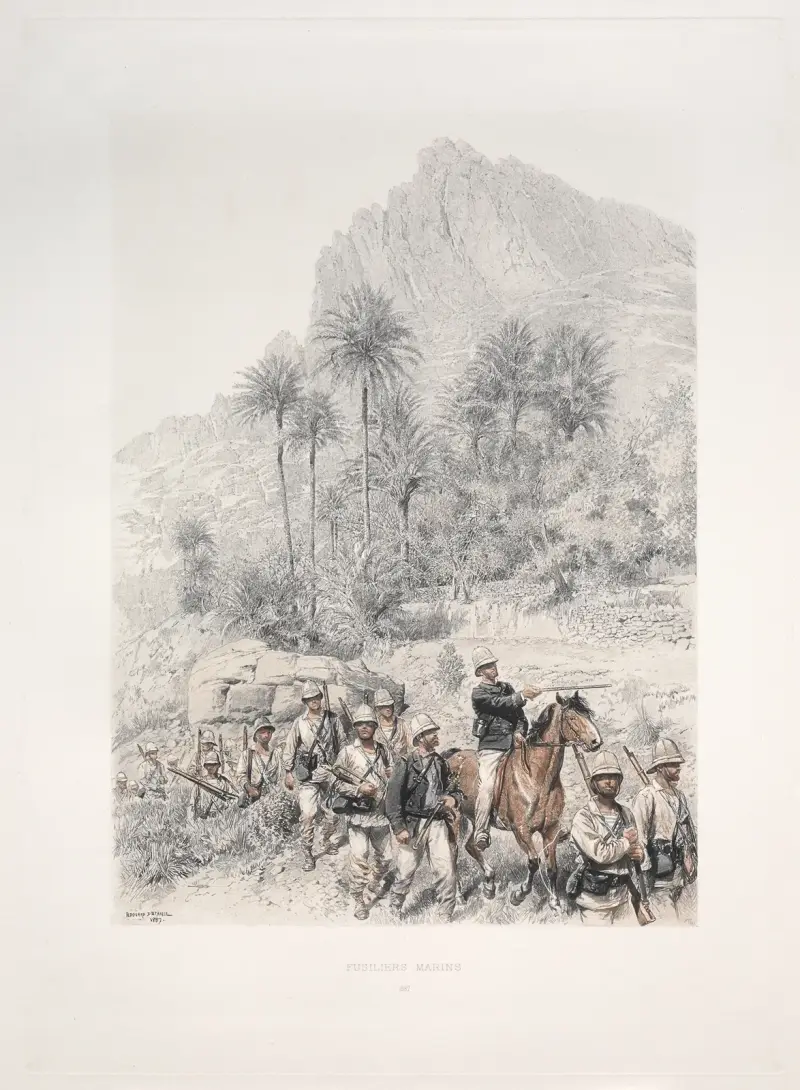Riflemen av Jean-Baptiste Édouard Detaille