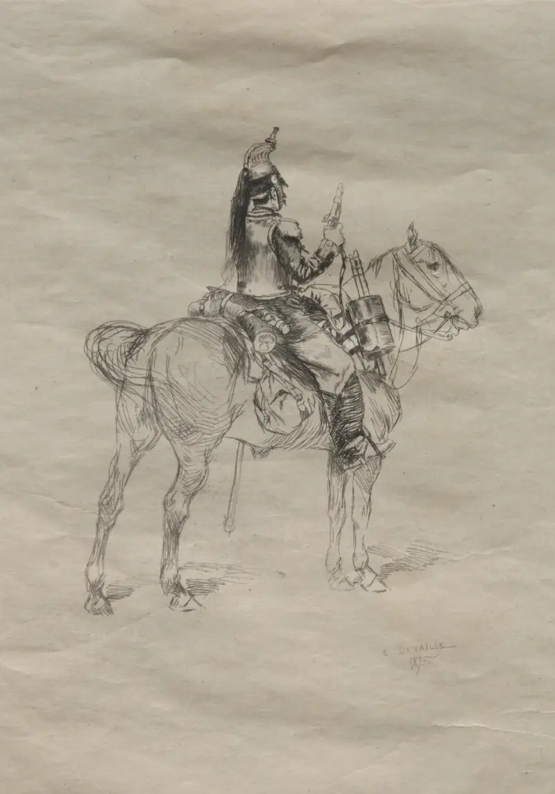 The Cavalryman av Jean-Baptiste Édouard Detaille