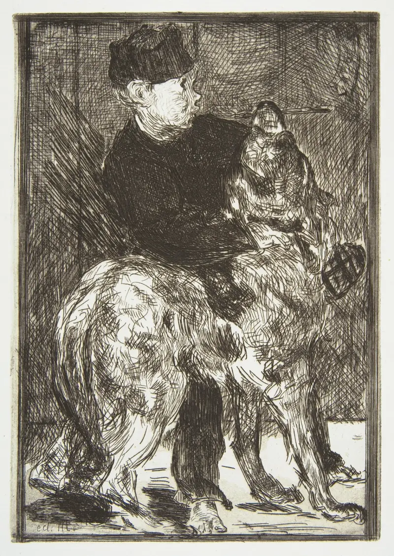 Chłopiec i pies, Édouard Manet