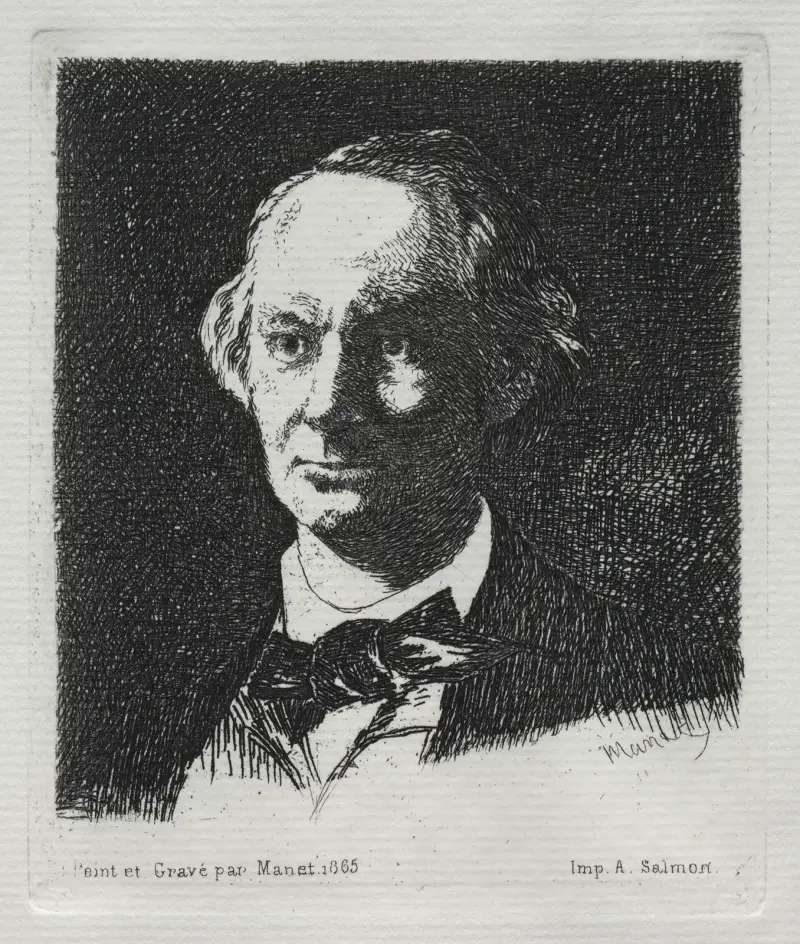 Charles Baudelaire, 1869, Édouard Manet