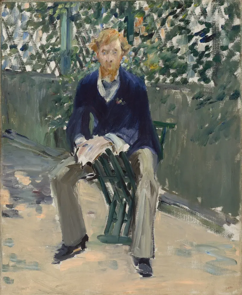 George Moore w ogrodzie artysty, Édouard Manet