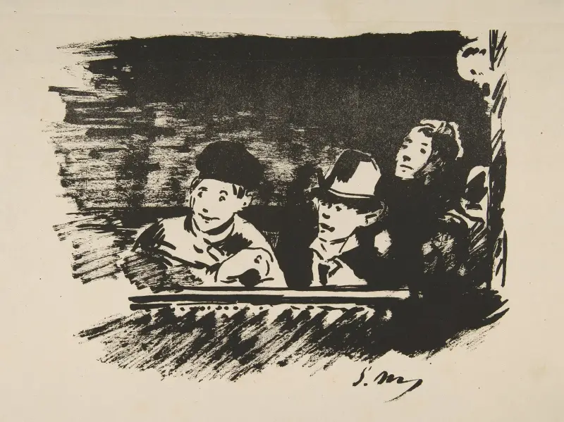 I paradiset av Édouard Manet