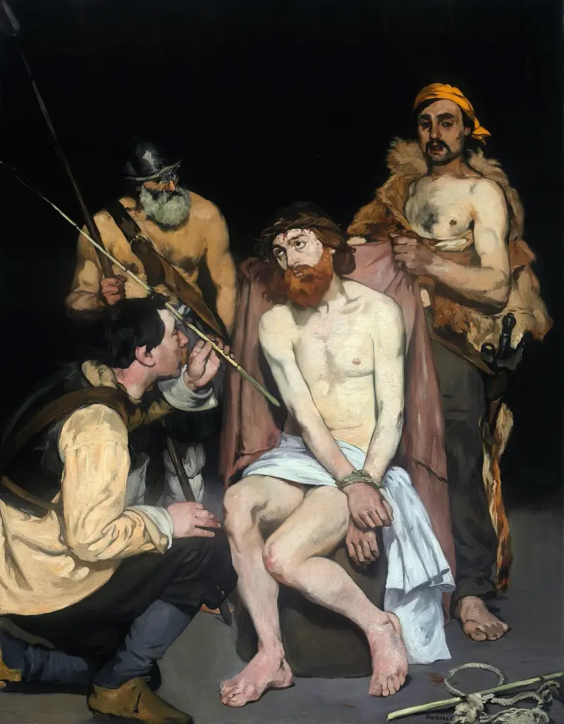 Jesus hånad av soldaterna av Édouard Manet