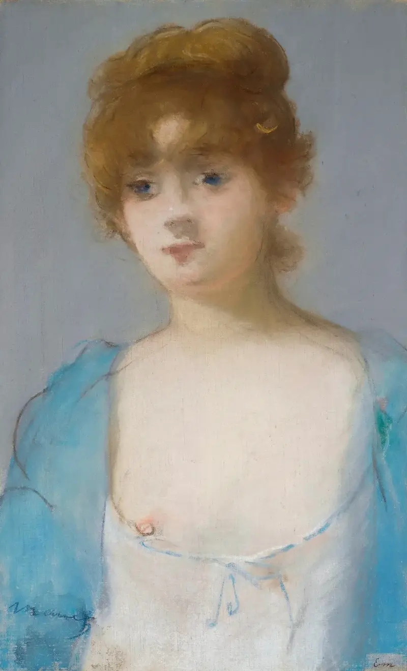 Ung flicka i deshabillé av Édouard Manet