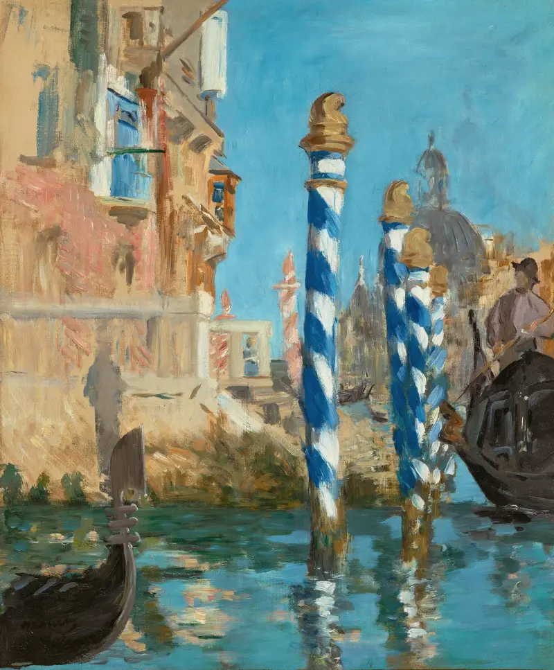 Canal Grande i Venedig av Édouard Manet