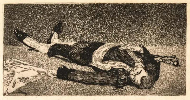 Le torero mort av Édouard Manet