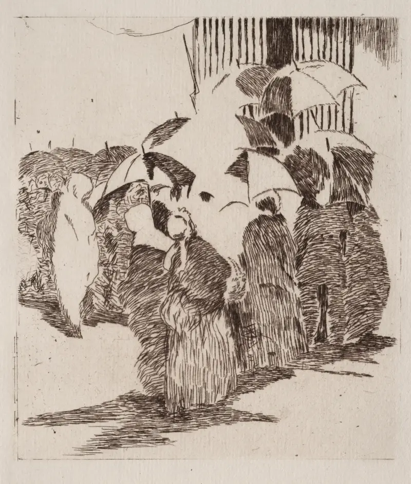 Kolejka przed sklepem mięsnym, 1870 – Nr. 1, Édouard Manet