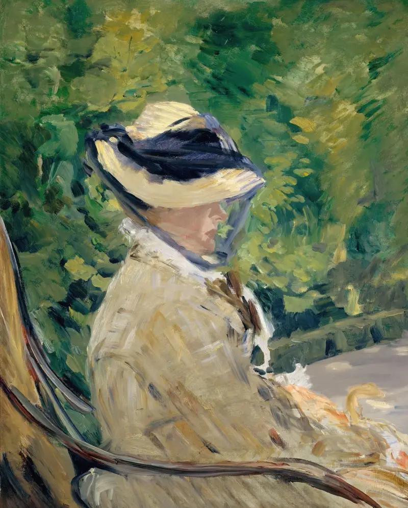 Madame Manet (Suzanne Leenhoff, 1829–1906) at Bellevue av Édouard Manet