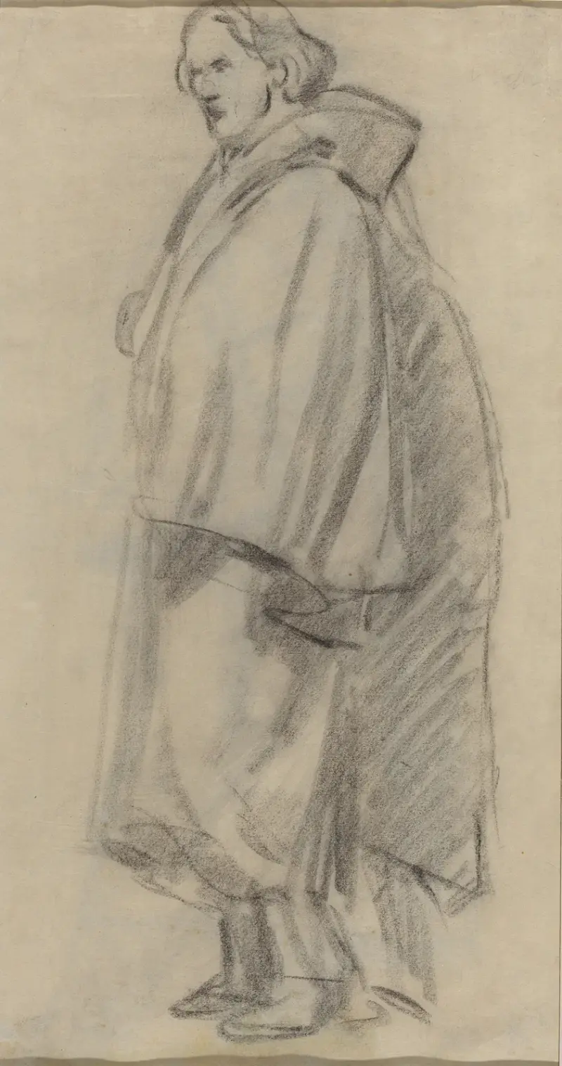 Mężczyzna w płaszczu (verso), 1852 – Nr. 1, Édouard Manet