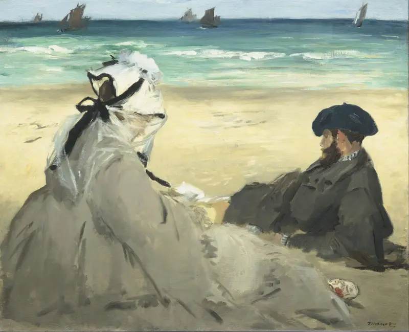 Na plaży, 1873, Édouard Manet