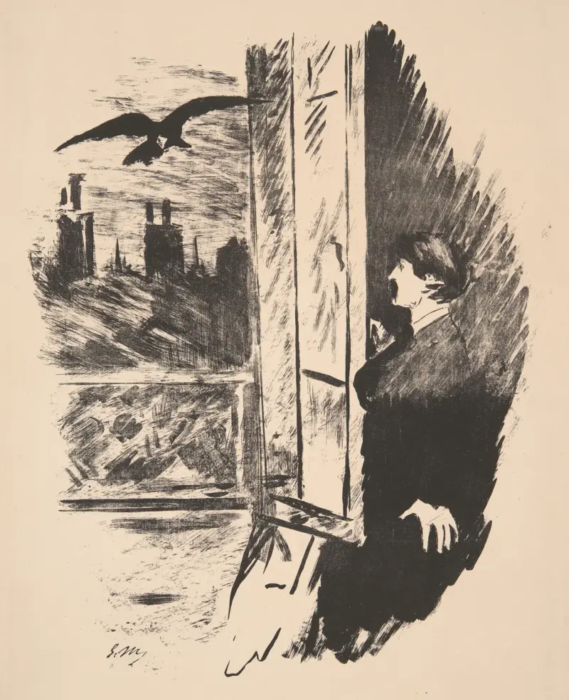 Open Here I Flung the Shutter av Édouard Manet
