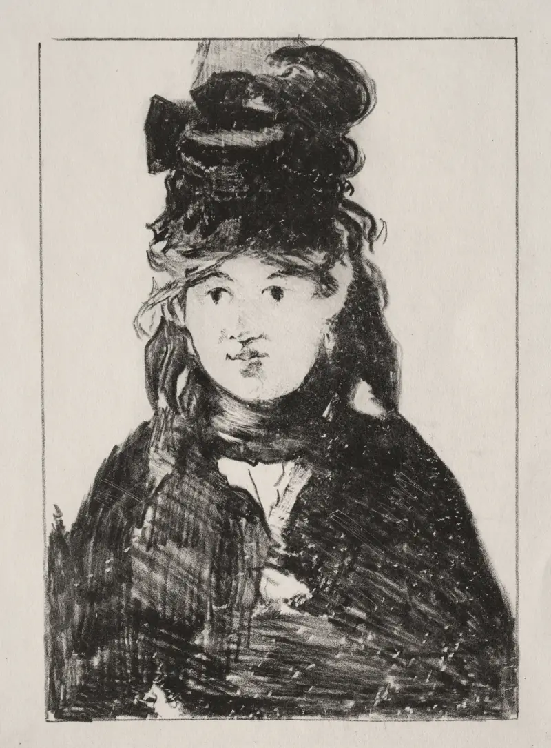 Porträtt av Berthe Morisot, 1872 – nr 1 av Édouard Manet