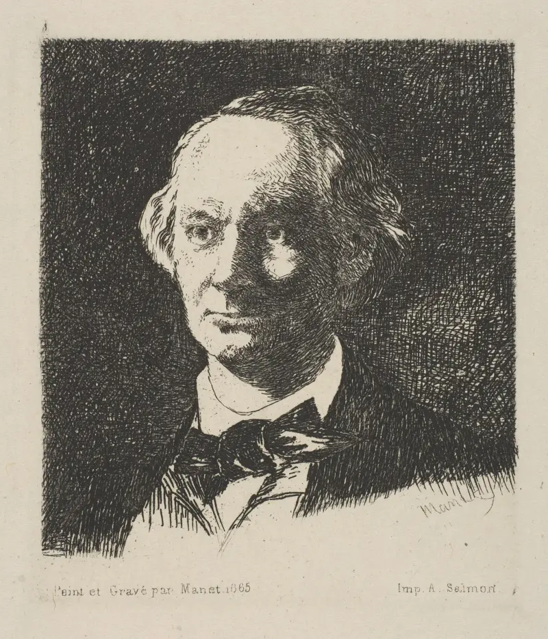 Porträt von Charles Baudelaire von Édouard Manet