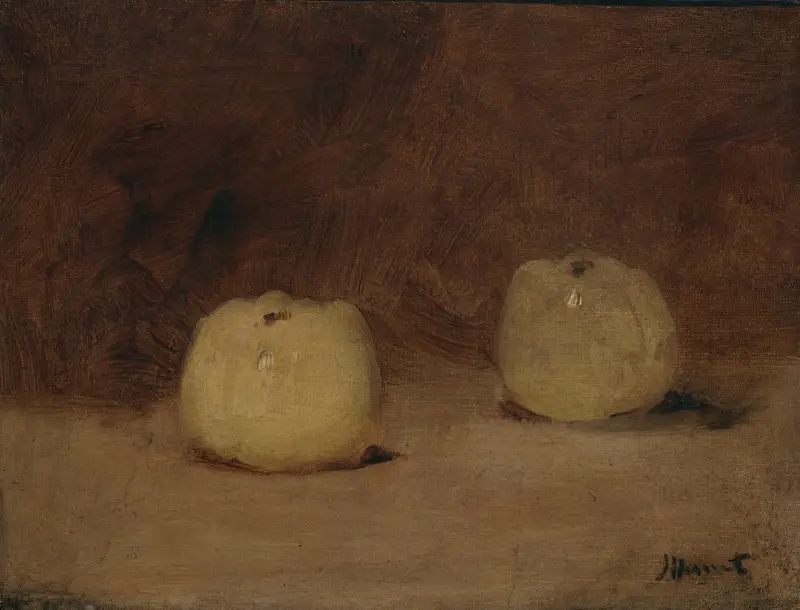Stillleben mit zwei Äpfeln von Édouard Manet