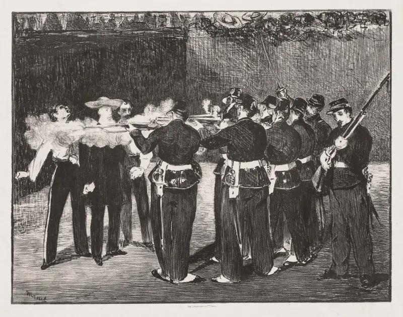 Die Erschießung Kaiser Maximilians, 1867 – Nr. 2 von Édouard Manet