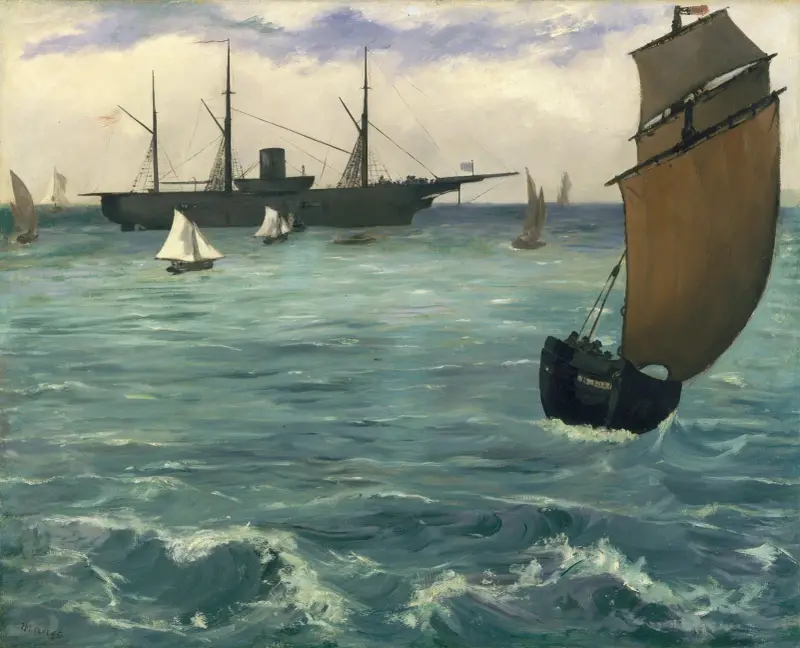Die „Kearsarge“ in Boulogne von Édouard Manet