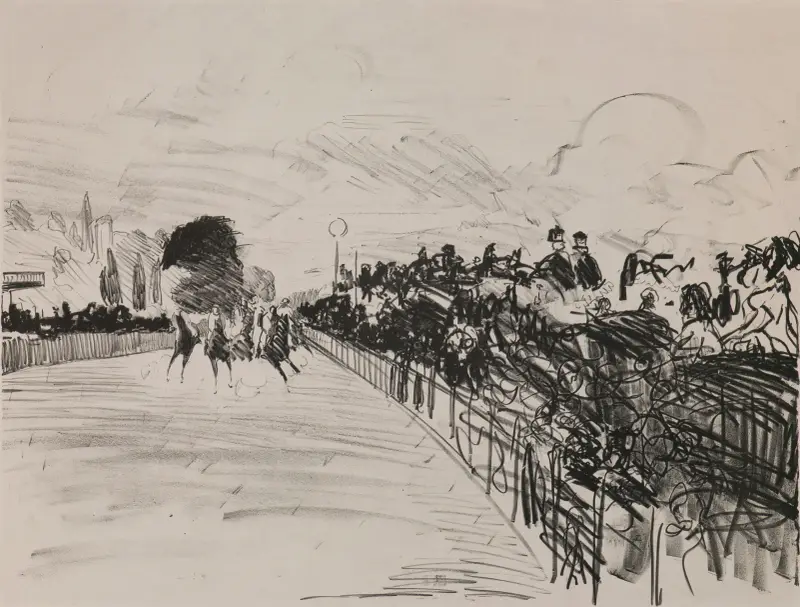 The Races (Les Courses), 1864 av Édouard Manet