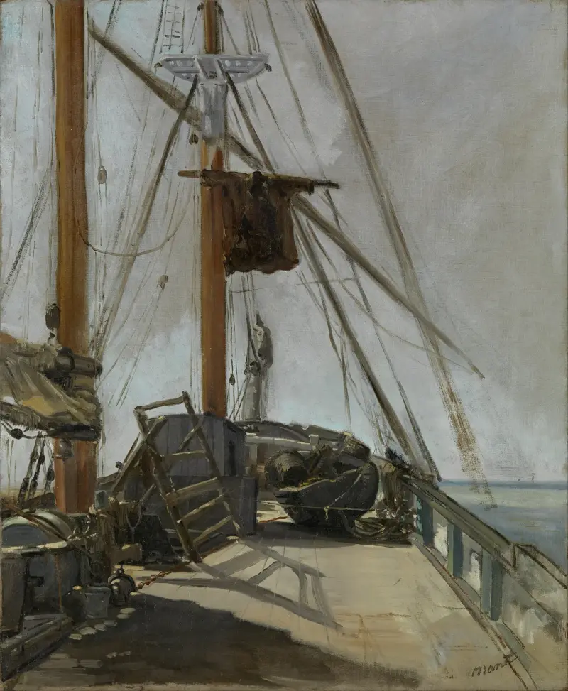Paluby lodi, Édouard Manet