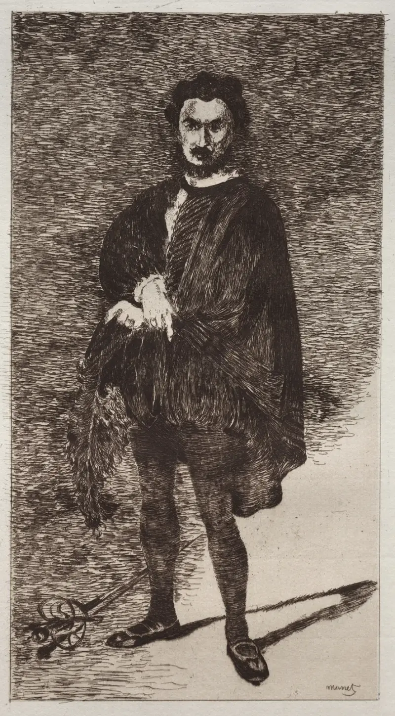 Der tragische Schauspieler, 1866 – Nr. 2 von Édouard Manet