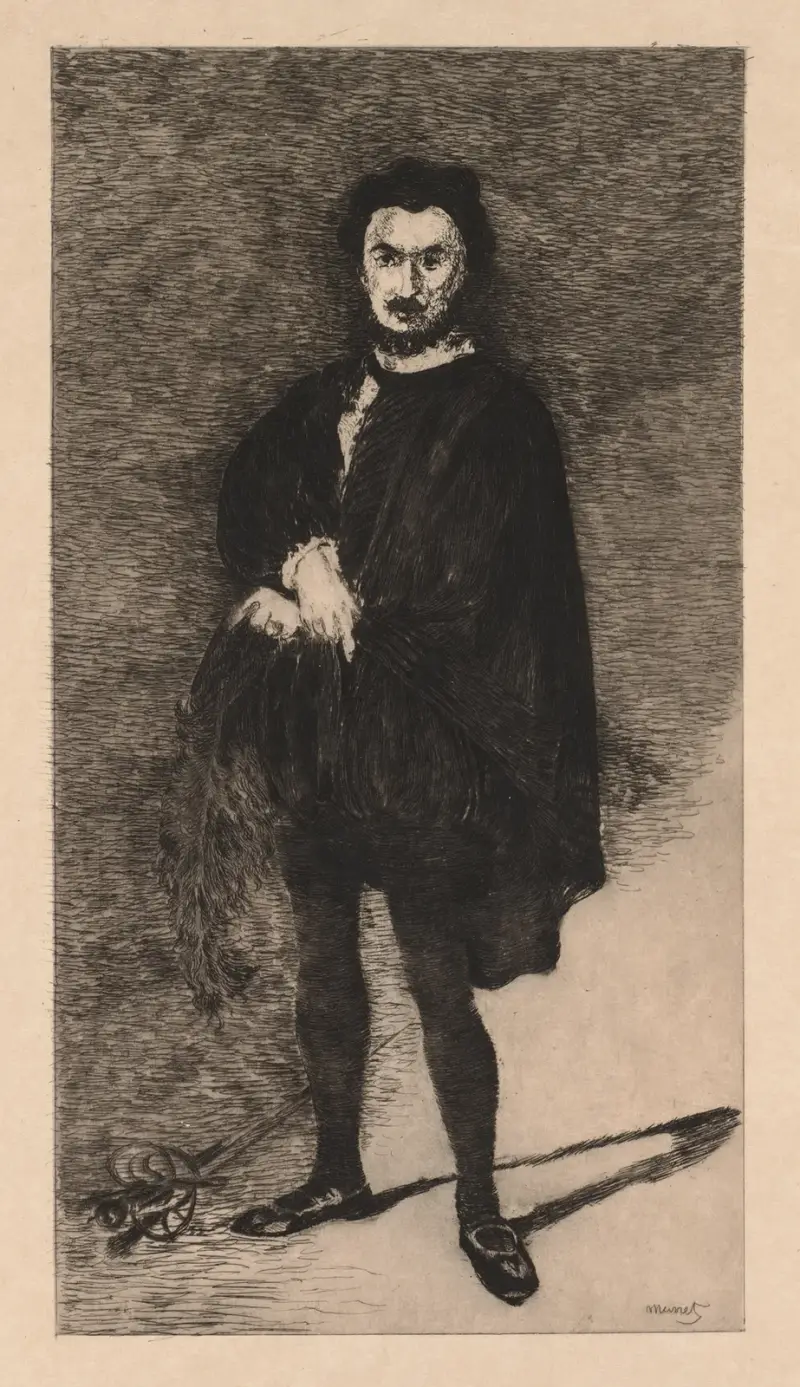 Der tragische Schauspieler, 1866 – Nr. 1 von Édouard Manet