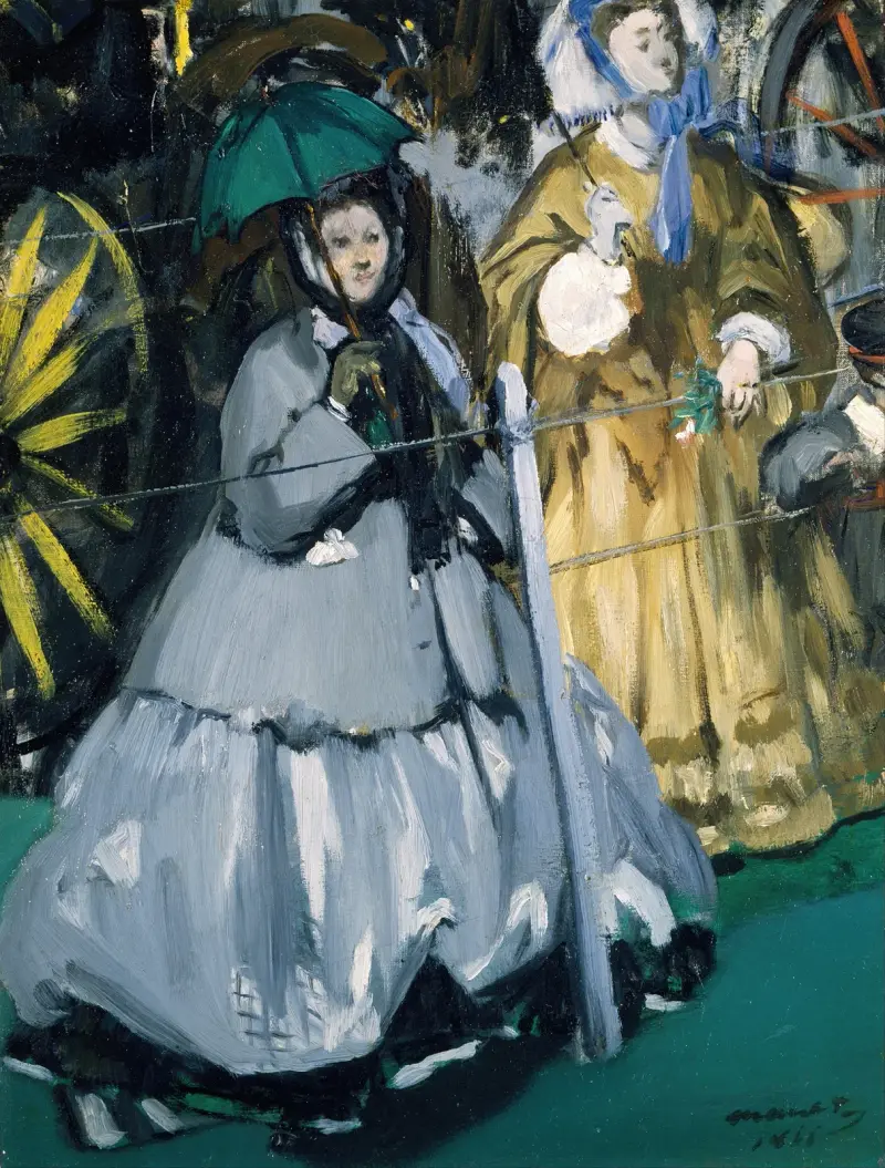 Frauen auf der Pferderennbahn von Édouard Manet