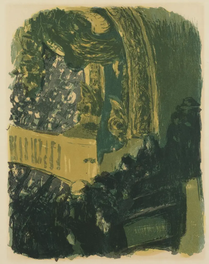 Ett galleri i gymnasiet av Édouard Vuillard