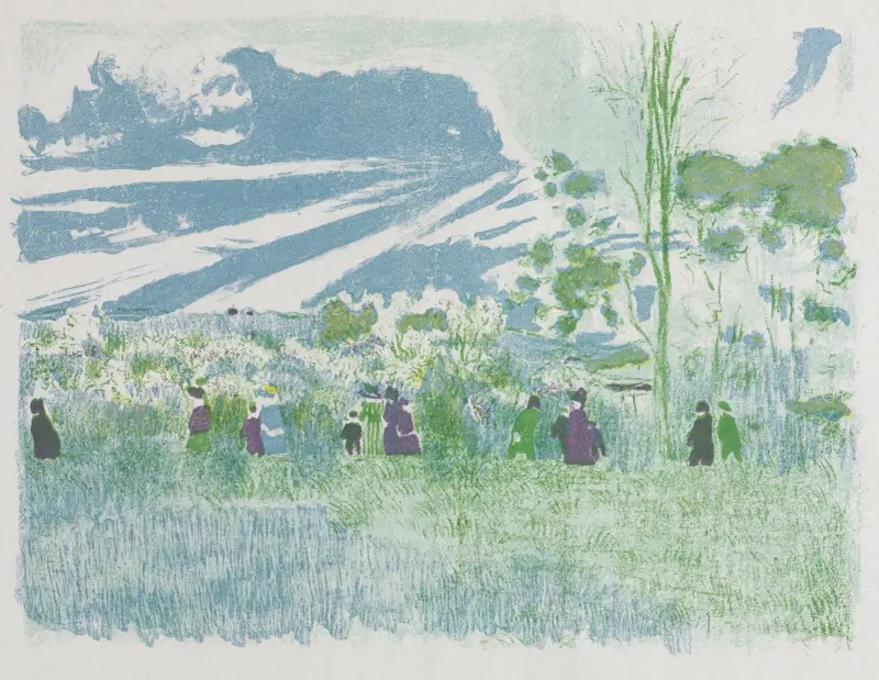 Über die Felder von Édouard Vuillard