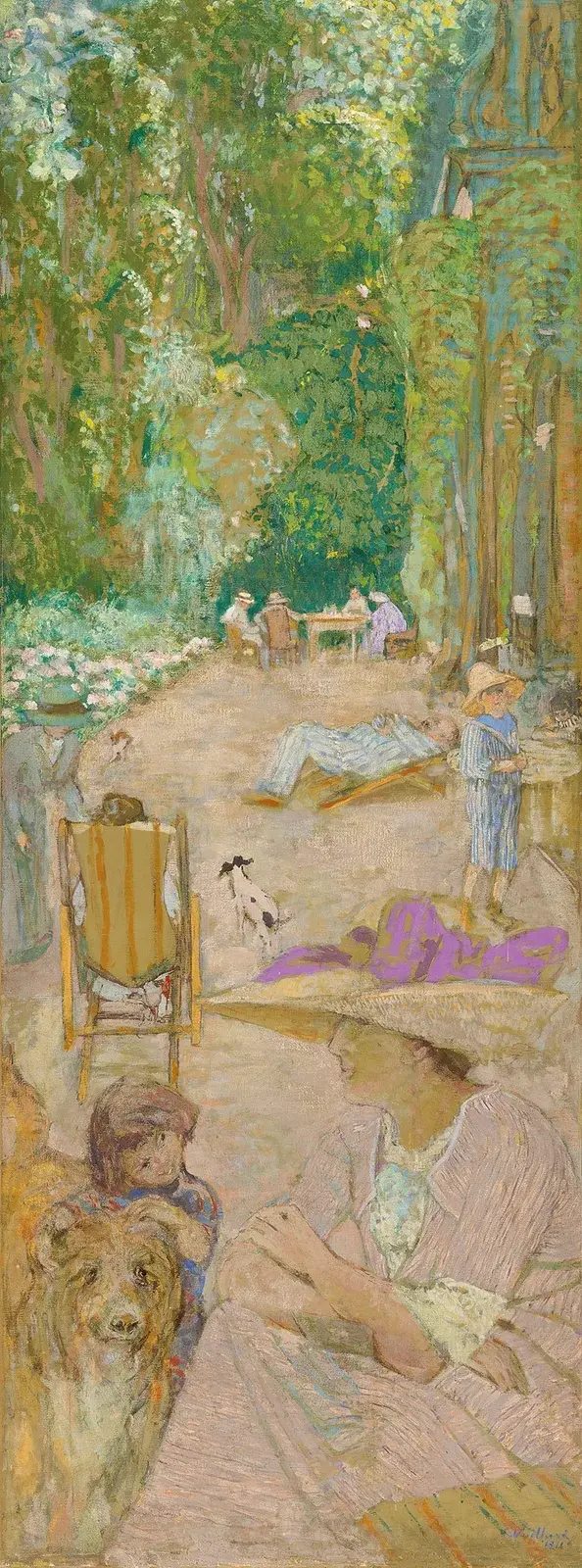 Vid paviljongerna i Cricqueboeuf. Framför huset av Édouard Vuillard