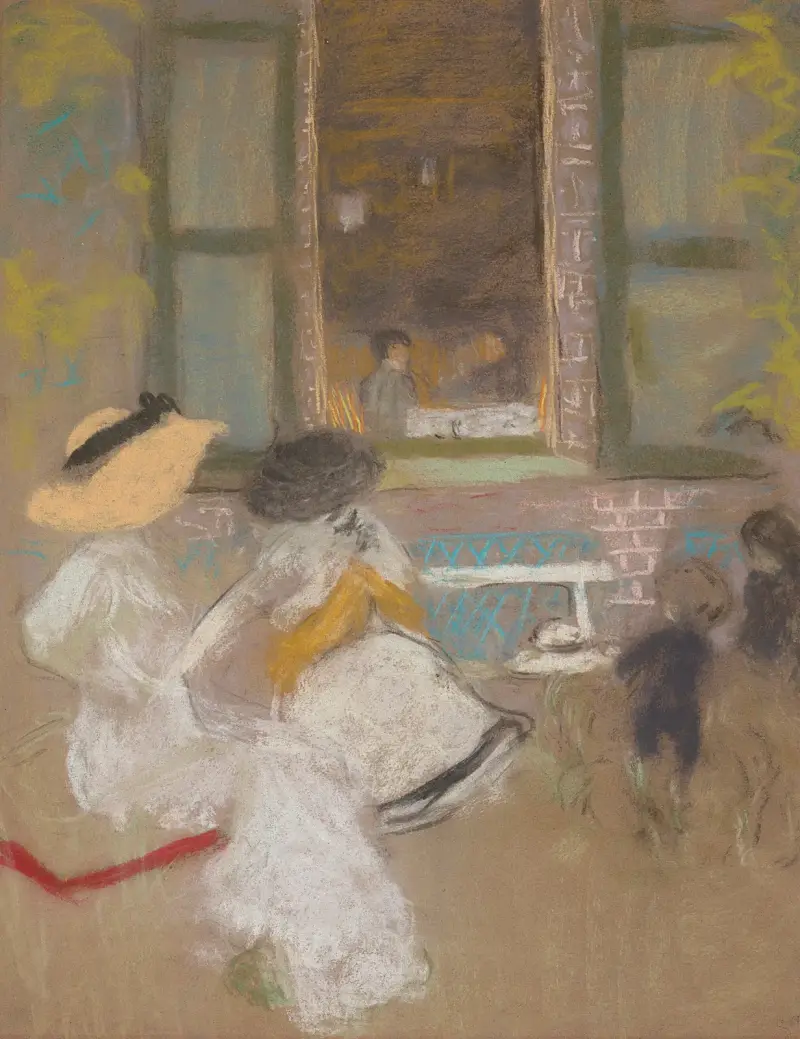 Vor den Pavillons von Édouard Vuillard