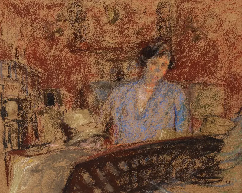 Studie für das Porträt von Madame Lucien Sauphar von Édouard Vuillard