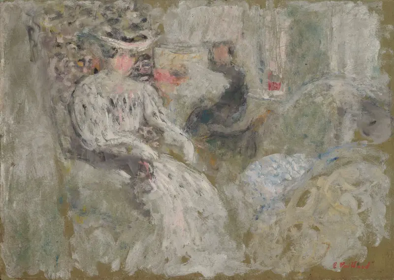 Sitzende Frau in Weiß von Édouard Vuillard