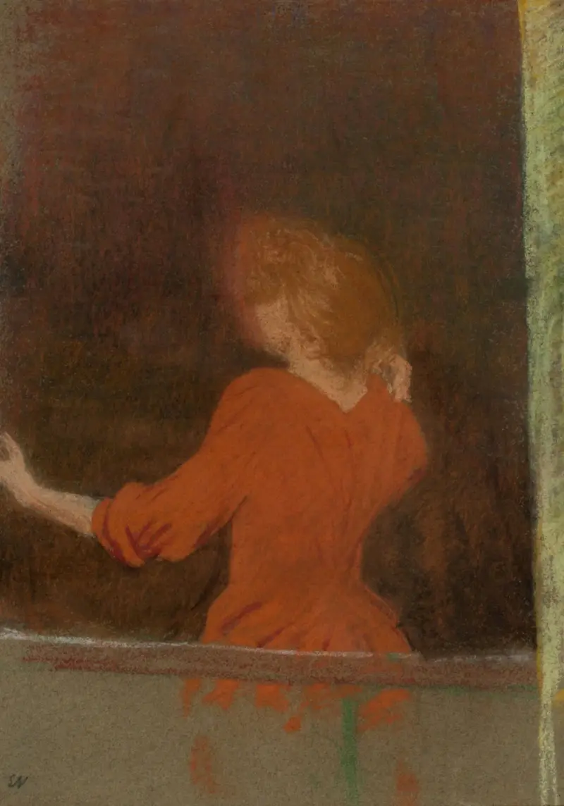 Kvinna i rött av Édouard Vuillard