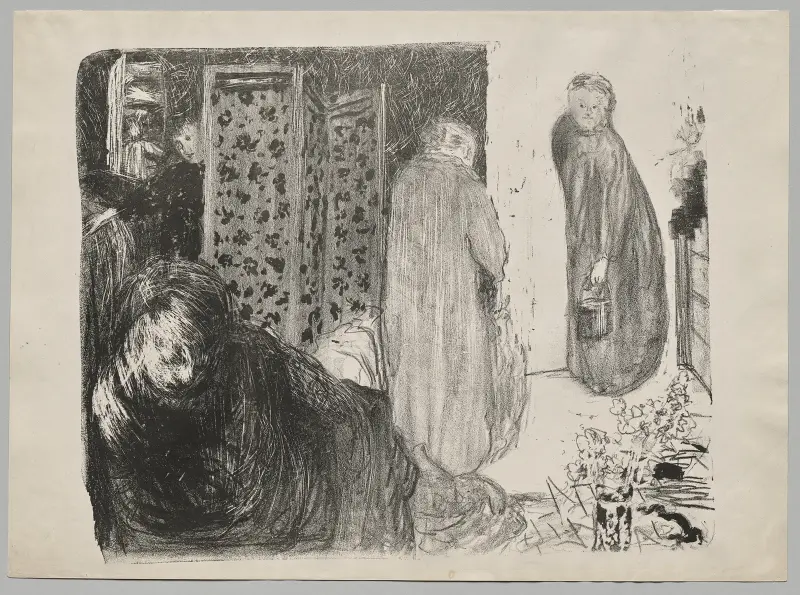 Interiér s paravánem, Édouard Vuillard
